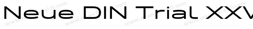 Neue DIN Trial XXWide XBold字体转换